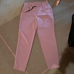 Pink matte dress pants from dynamite